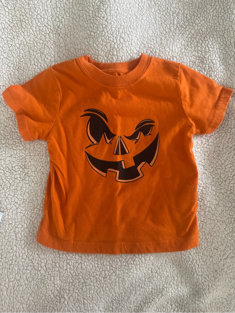 wonder nation Orange Pumpkin Face Halloween Tee